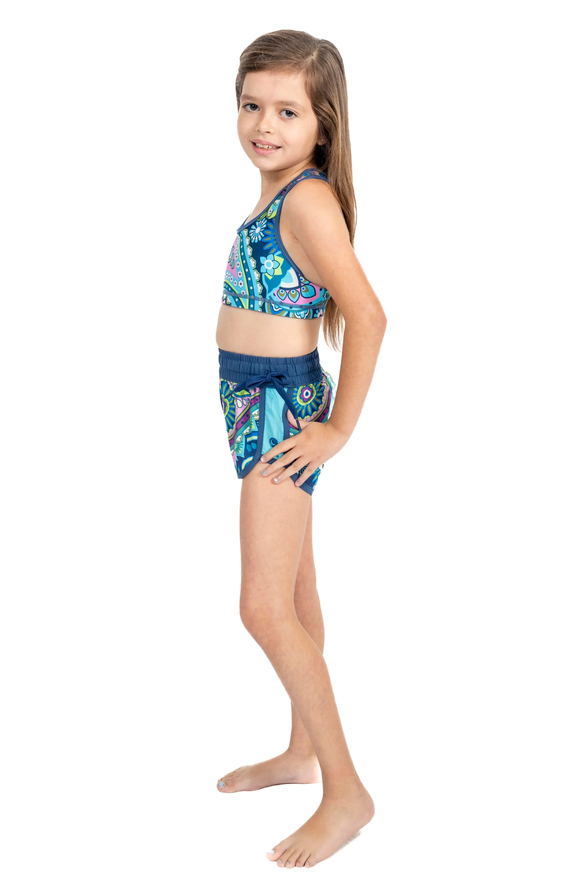 Galia Jewel Girls Reversible Sports Bra