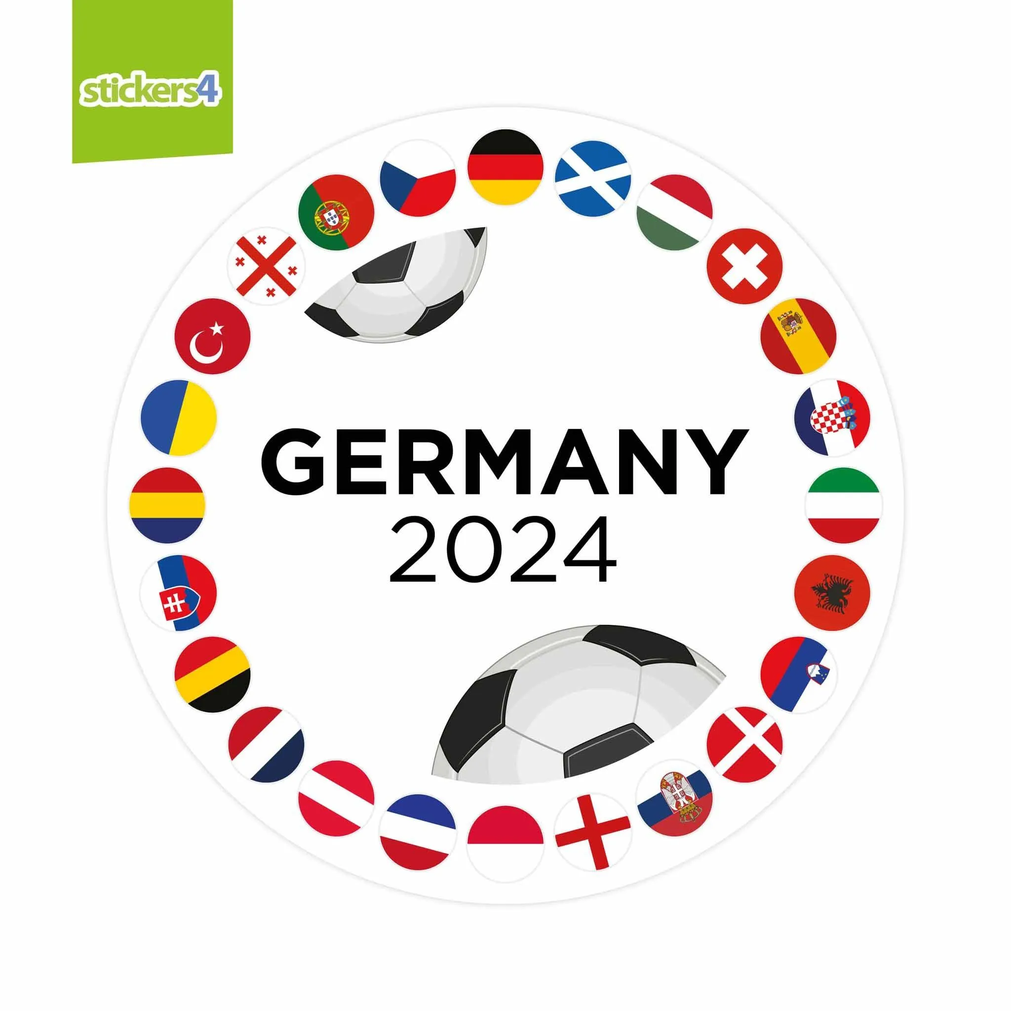 Germany 2024 Roundel Window Sticker