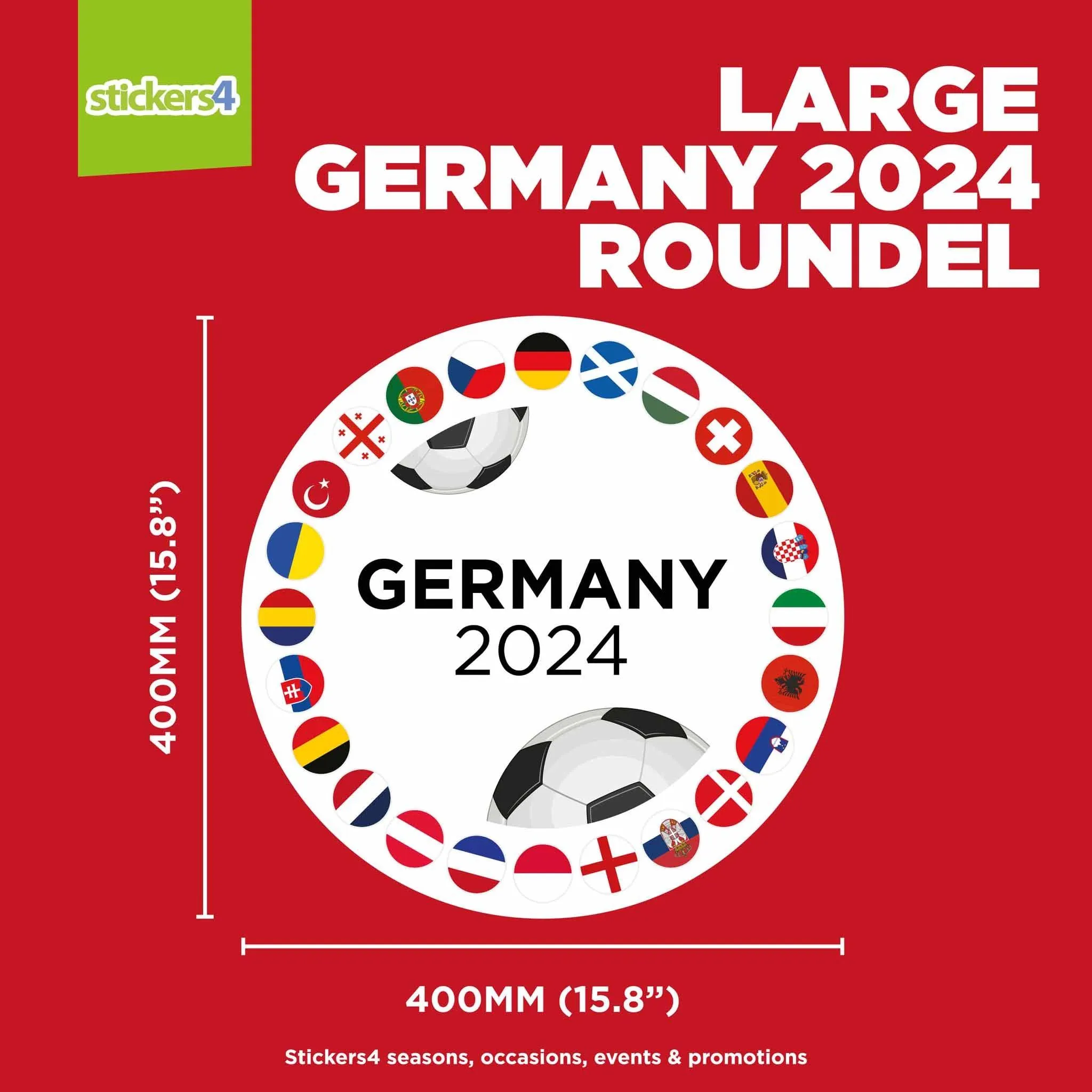 Germany 2024 Roundel Window Sticker