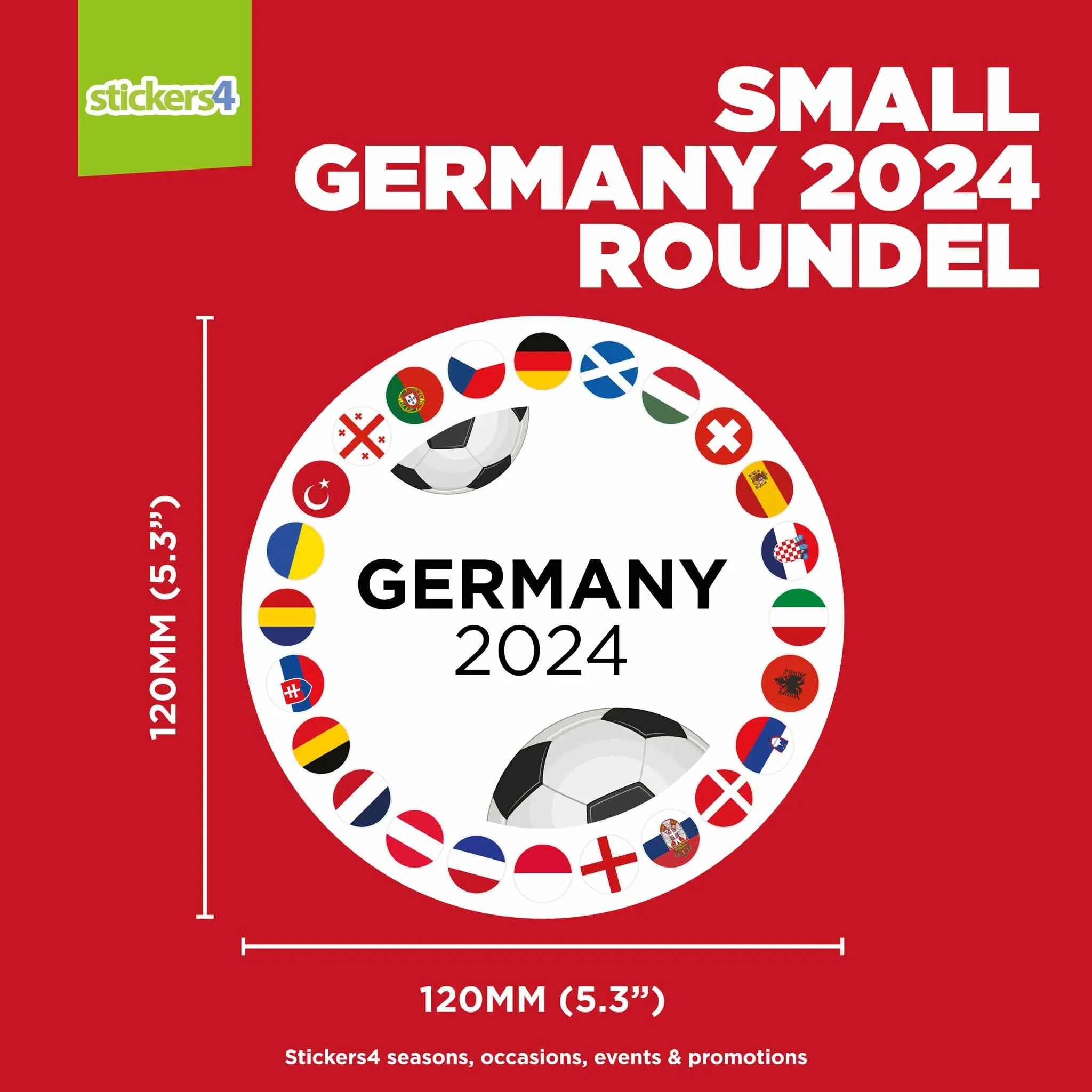 Germany 2024 Roundel Window Sticker