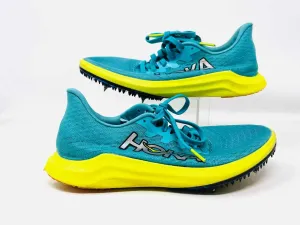 Hoka Size 6 Teal/Yellow Lace-Up Mesh Shoes Sneakers