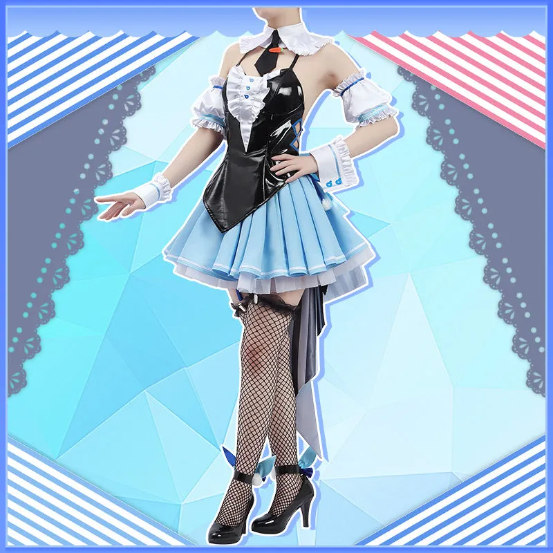 Hololive Fantasy Virtual YouTuber Usada Pekora Furi Furi Bunny Dress Bunny Girl Cosplay Costume