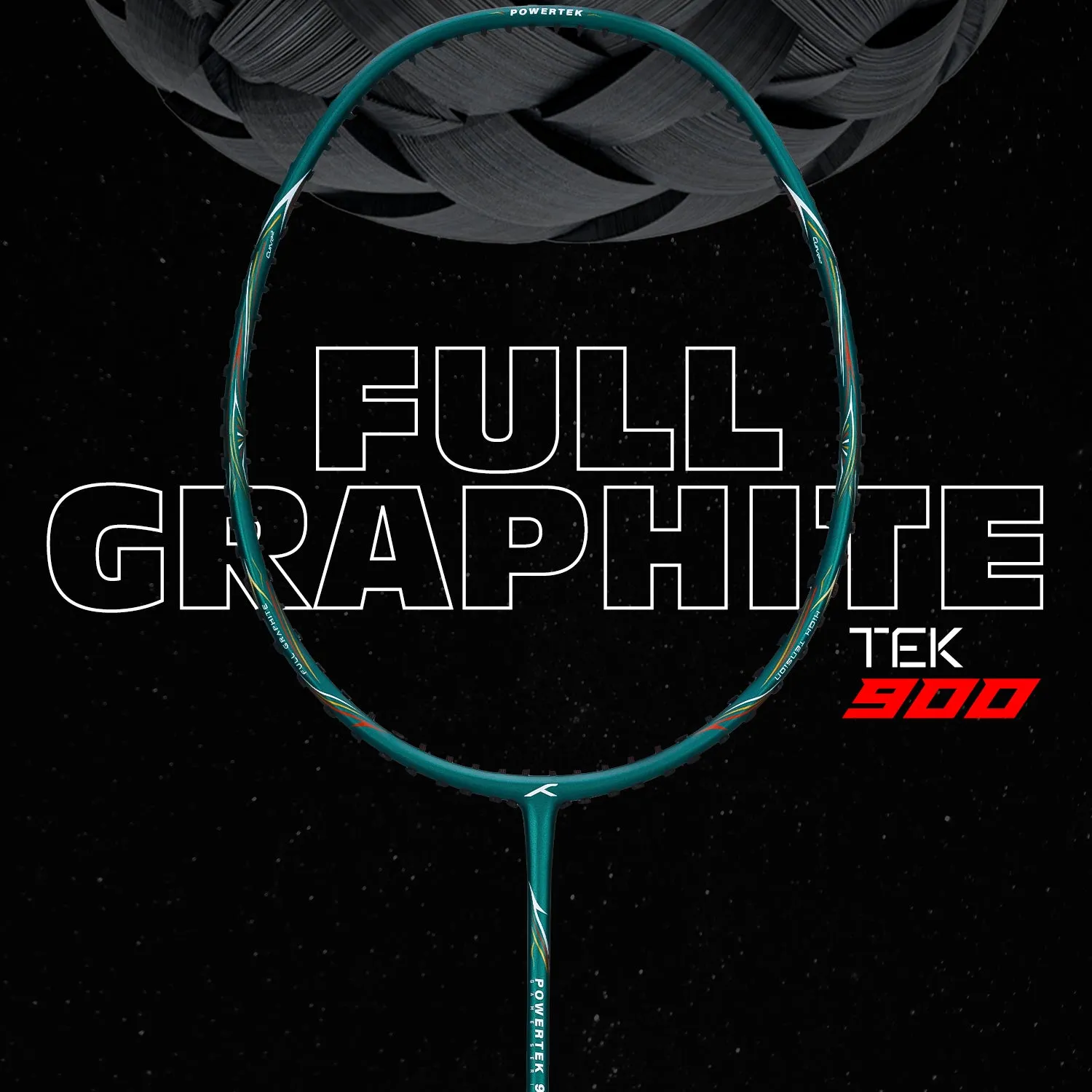 Hundred Powertek 905 Strung Badminton Racquet (Green)