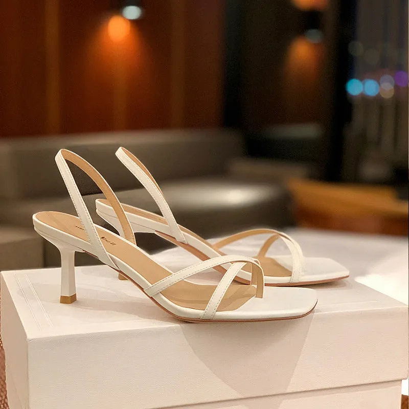 kamames French Sandals And Slippers Women's Shoes 2024 New Summer Fashion To Wear Fairy-Style Slippers