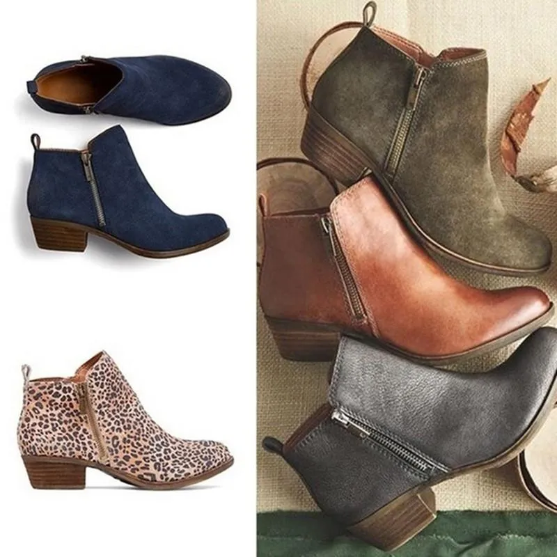 🔥Limited Time Offer 49% OFF🔥Women's side zip short boots