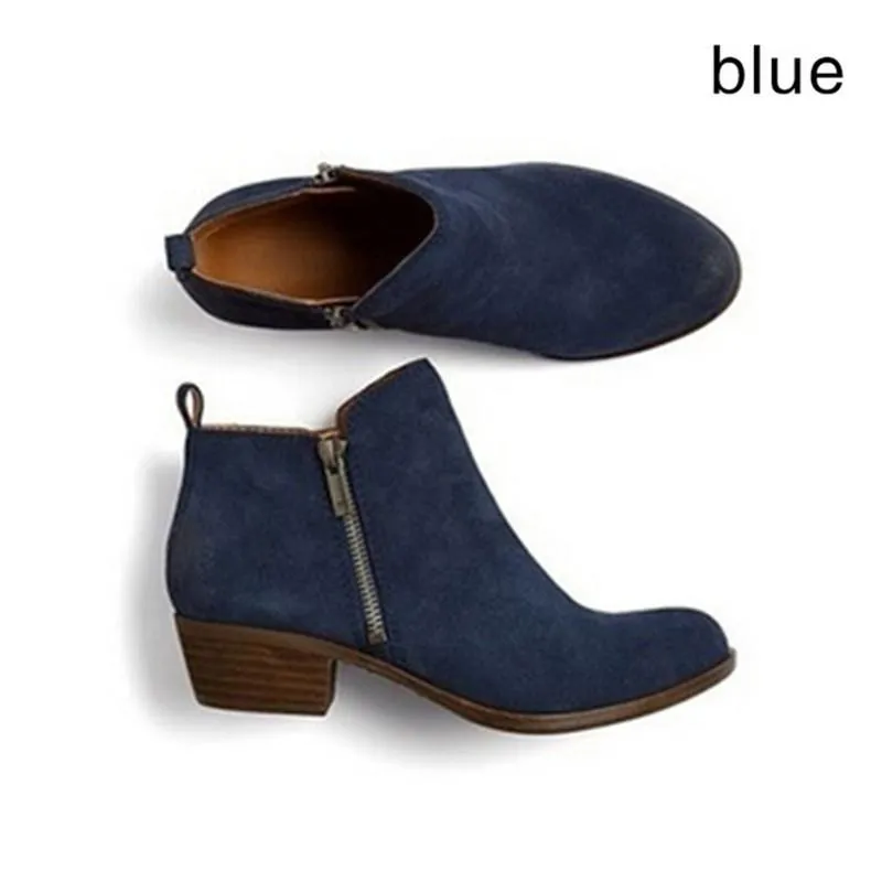 🔥Limited Time Offer 49% OFF🔥Women's side zip short boots