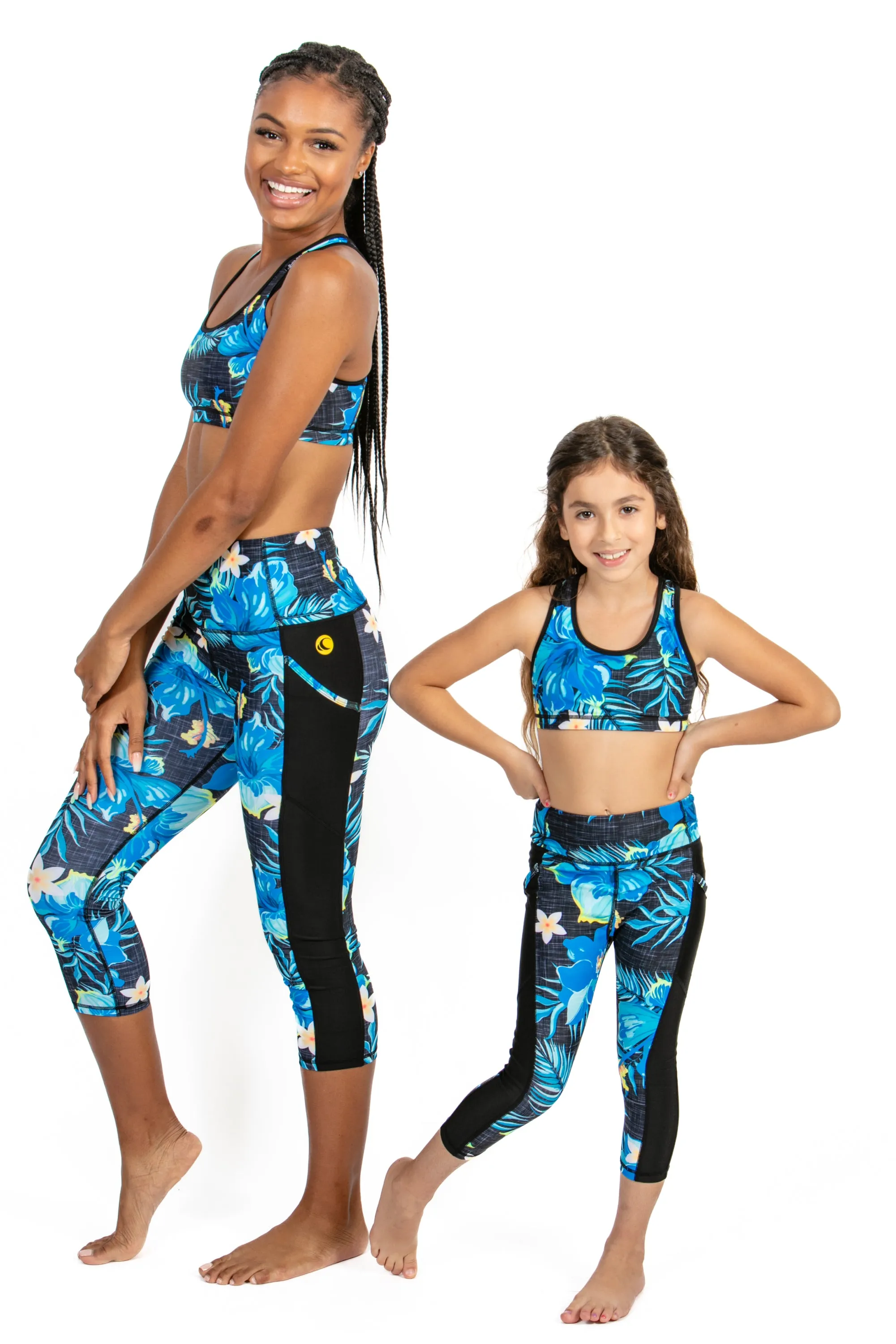 Linen Blossom Girls Reversible Sports Bra