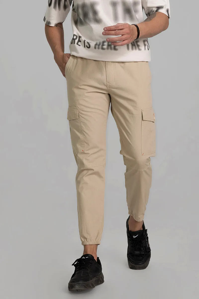 Majin Cream Cargo Pant