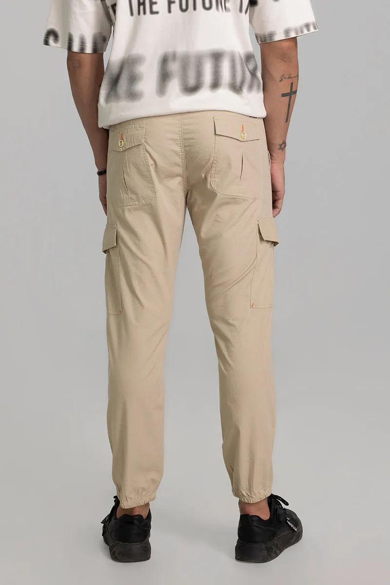 Majin Cream Cargo Pant