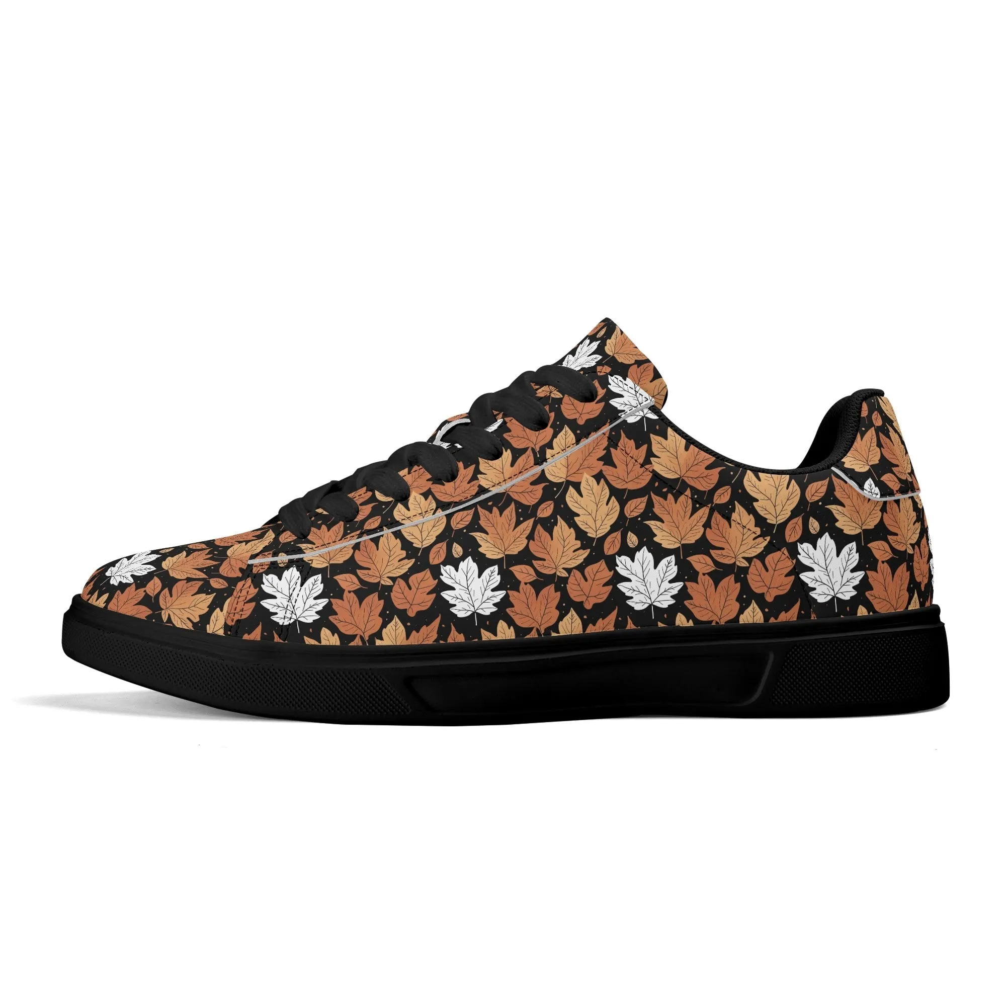 Maple leaves Adult Lightweight Brand Low Top Leather Shoes
