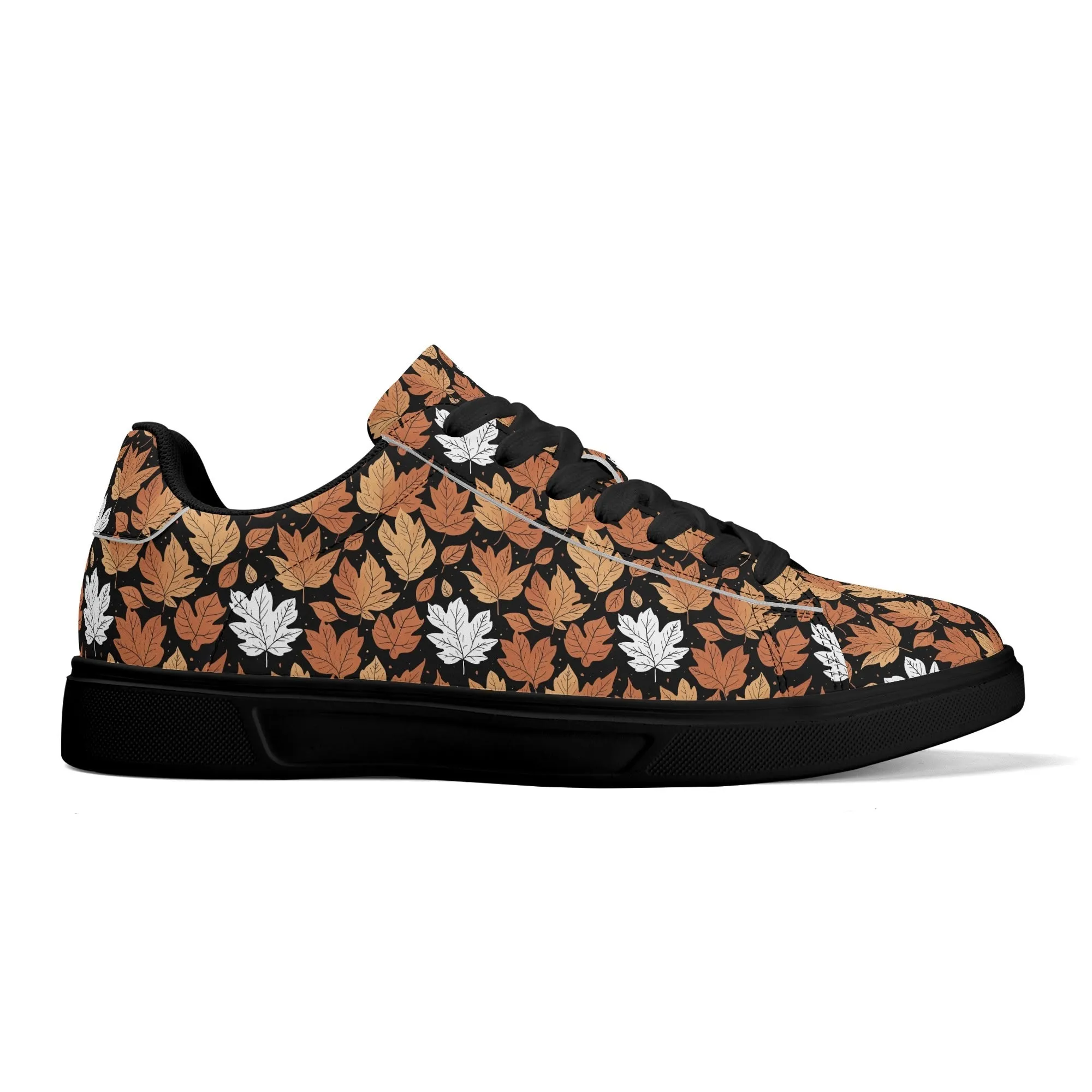 Maple leaves Adult Lightweight Brand Low Top Leather Shoes