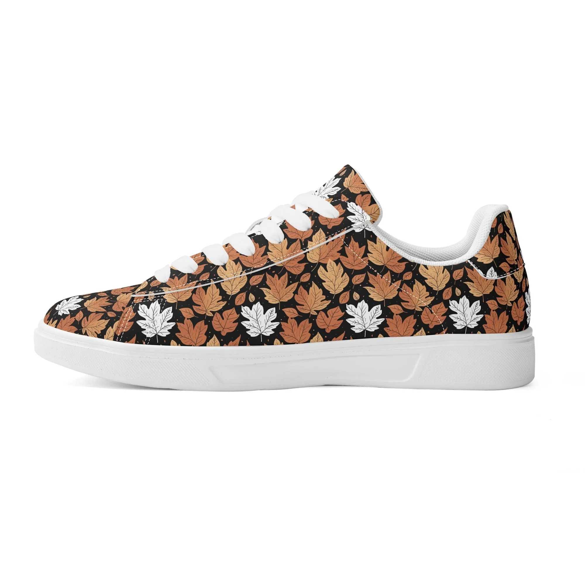 Maple leaves Adult Lightweight Brand Low Top Leather Shoes