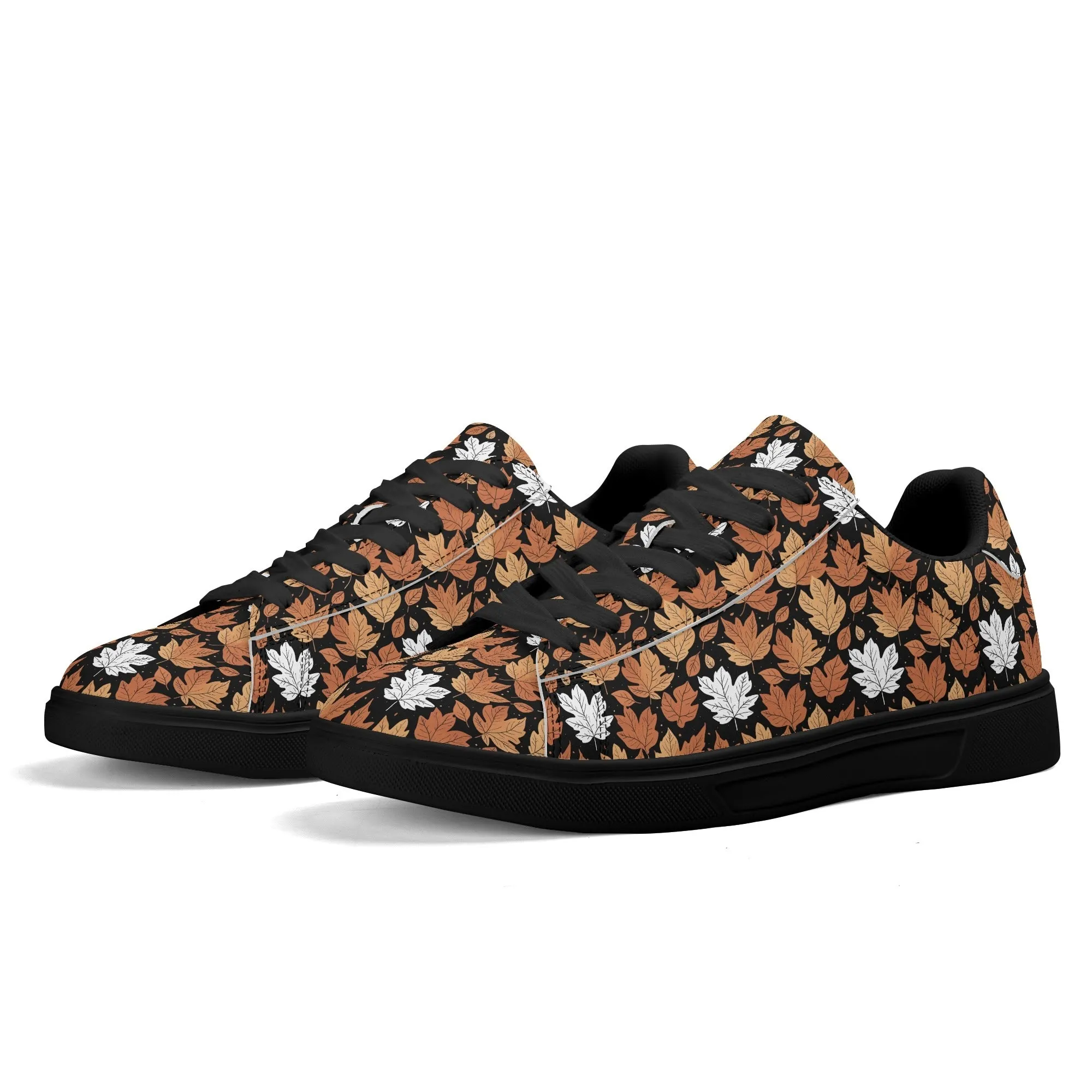 Maple leaves Adult Lightweight Brand Low Top Leather Shoes