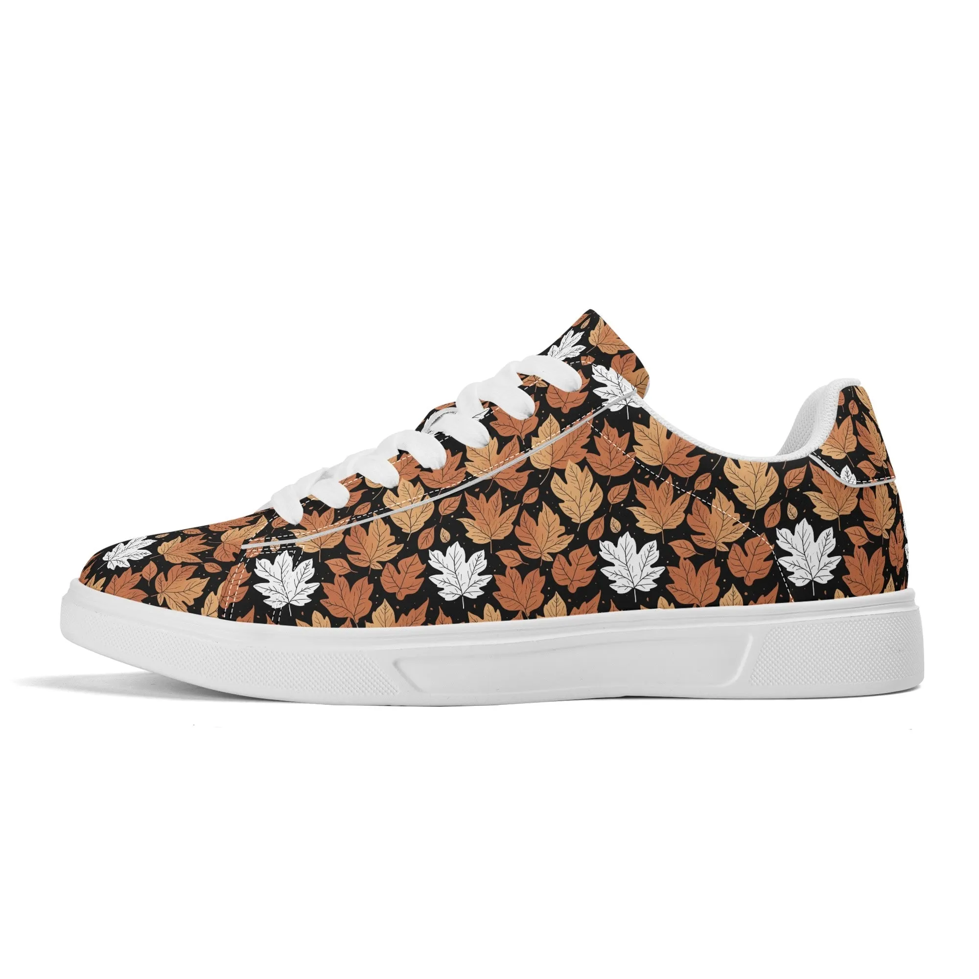 Maple leaves Adult Lightweight Brand Low Top Leather Shoes
