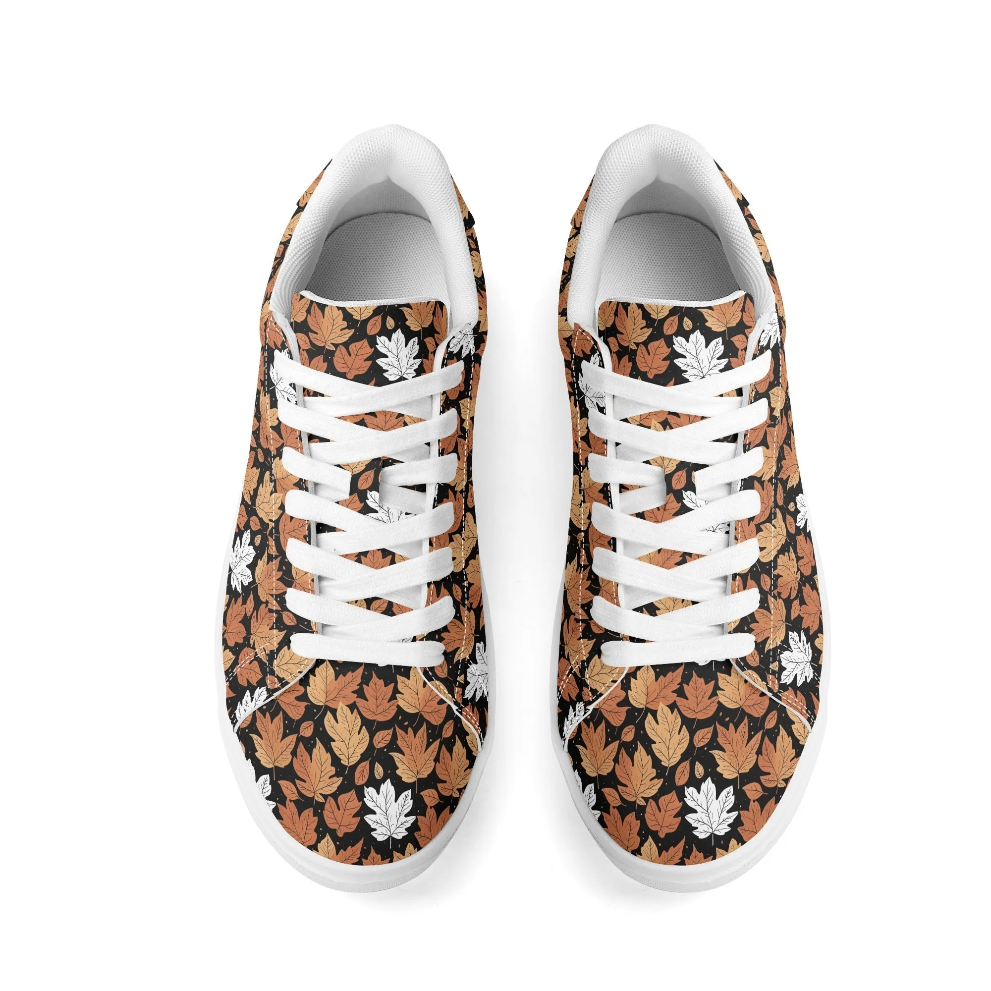 Maple leaves Adult Lightweight Brand Low Top Leather Shoes