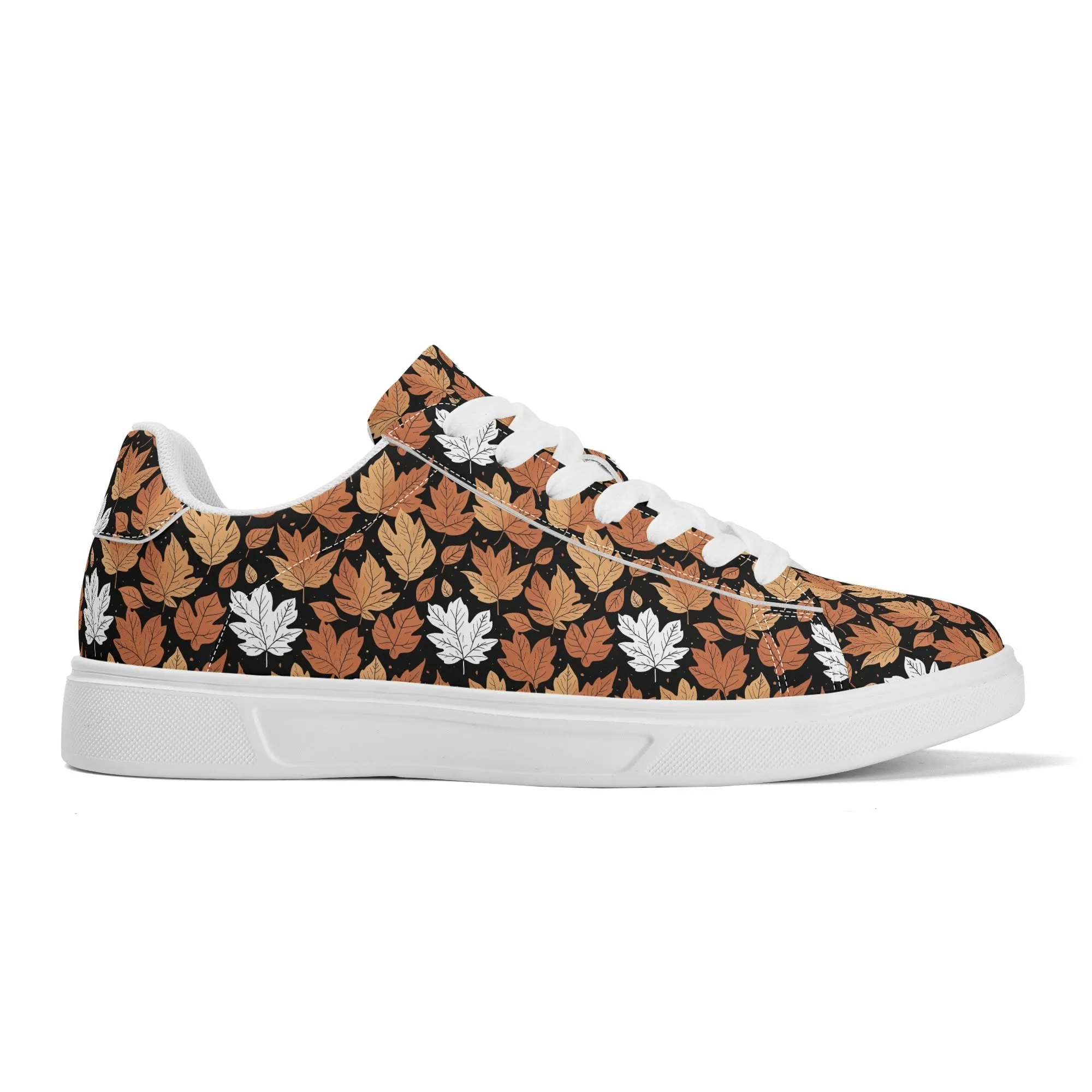 Maple leaves Adult Lightweight Brand Low Top Leather Shoes