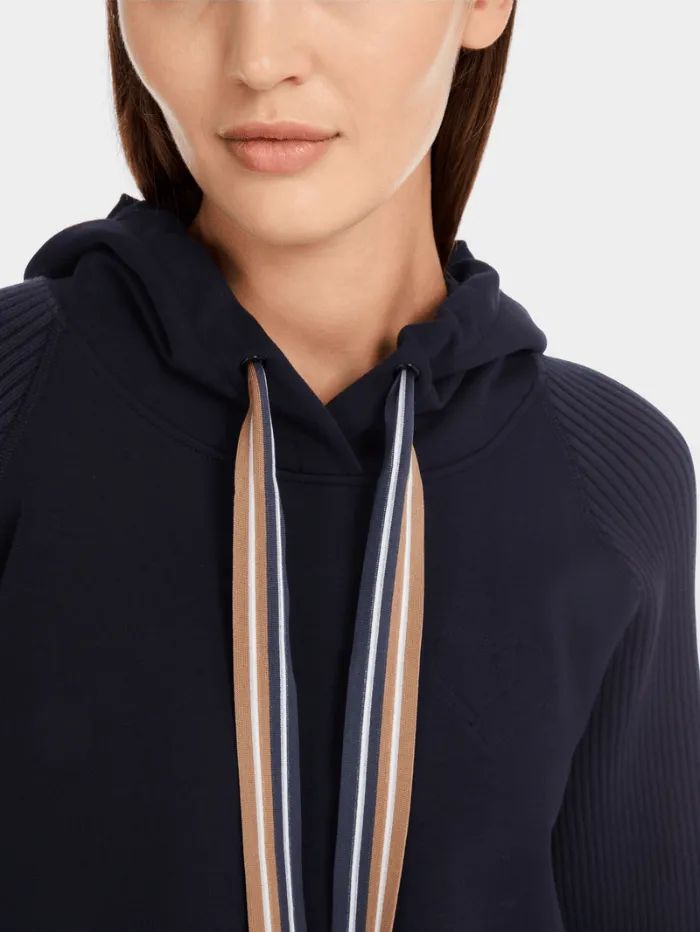 Marc Cain Sports Women's Elegant Navy Sweatshirt In A-Line YS 44.04 J09 COL 394