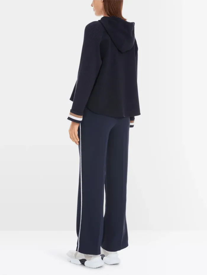 Marc Cain Sports Women's Elegant Navy Sweatshirt In A-Line YS 44.04 J09 COL 394