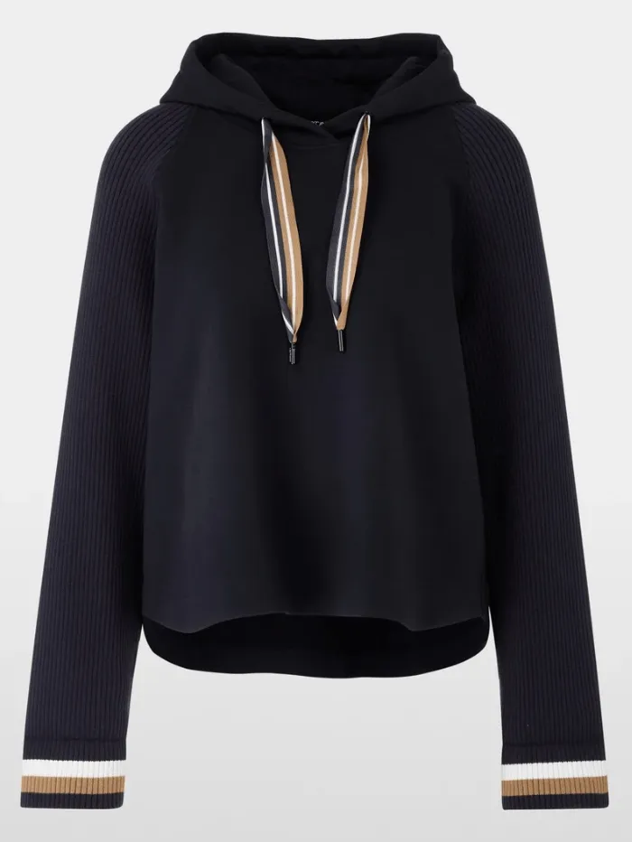 Marc Cain Sports Women's Elegant Navy Sweatshirt In A-Line YS 44.04 J09 COL 394