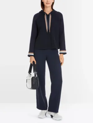 Marc Cain Sports Women's Elegant Navy Sweatshirt In A-Line YS 44.04 J09 COL 394