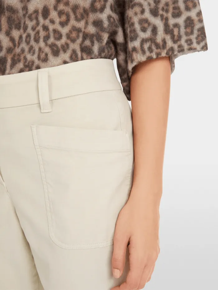 Marc Cain Sports Women's FRANCA Feminine Fit Trousers In Stone YS 81.38 W27 Col 183