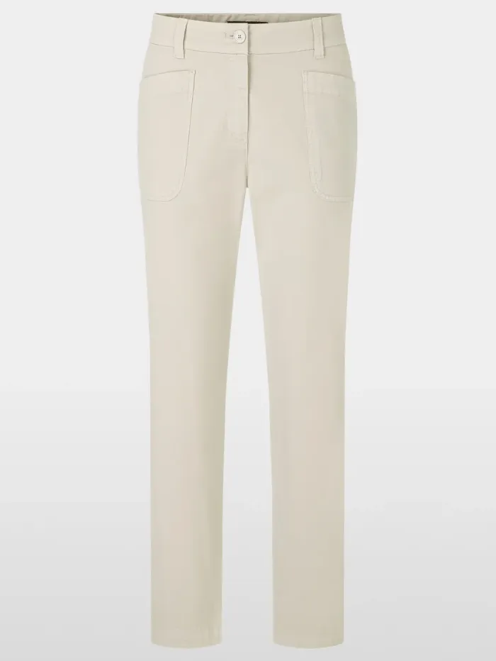 Marc Cain Sports Women's FRANCA Feminine Fit Trousers In Stone YS 81.38 W27 Col 183