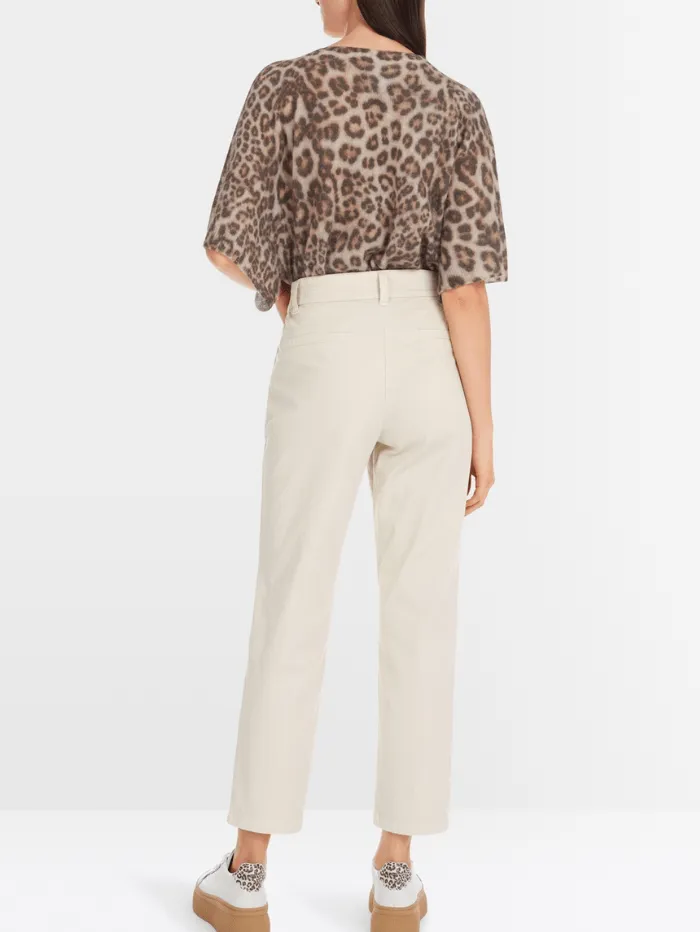 Marc Cain Sports Women's FRANCA Feminine Fit Trousers In Stone YS 81.38 W27 Col 183