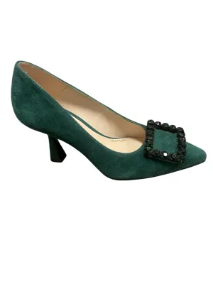Marian green suede shoes