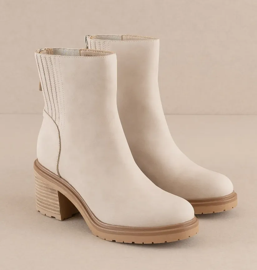 Megan - Beige Bootie