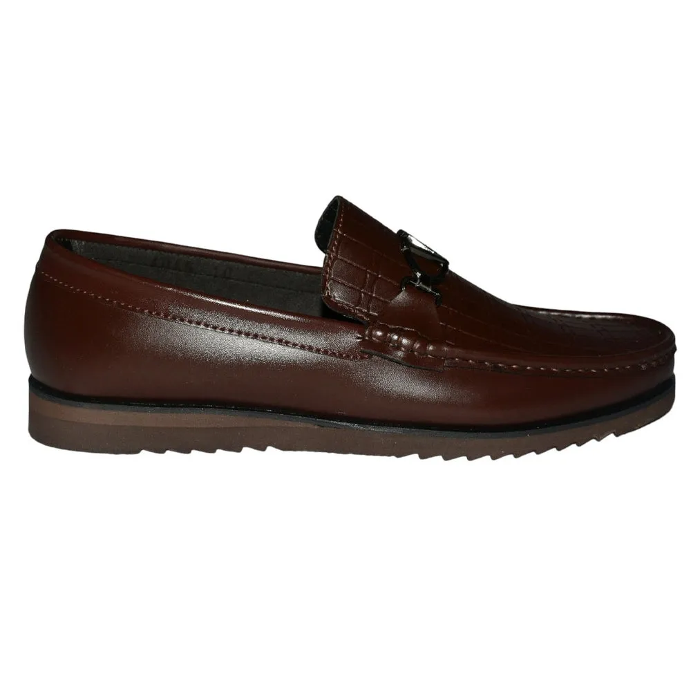 Men Premium Quality Faux Leather Shoe Brown