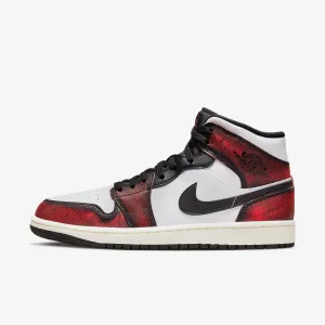 Men's Air Jordan 1 Mid SE "Wear Away" (White/Black/Infrared)(DV9565-006)