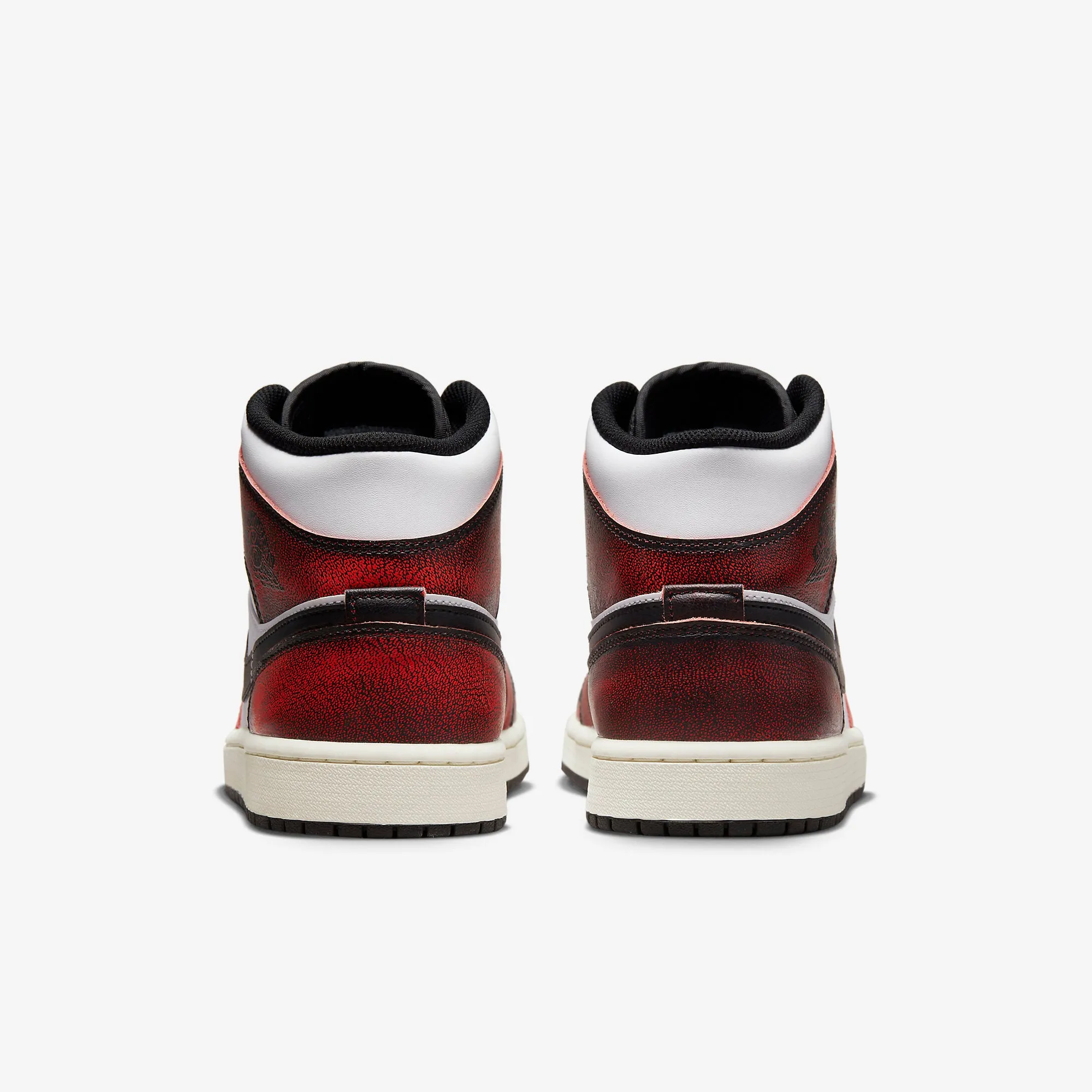 Men's Air Jordan 1 Mid SE "Wear Away" (White/Black/Infrared)(DV9565-006)