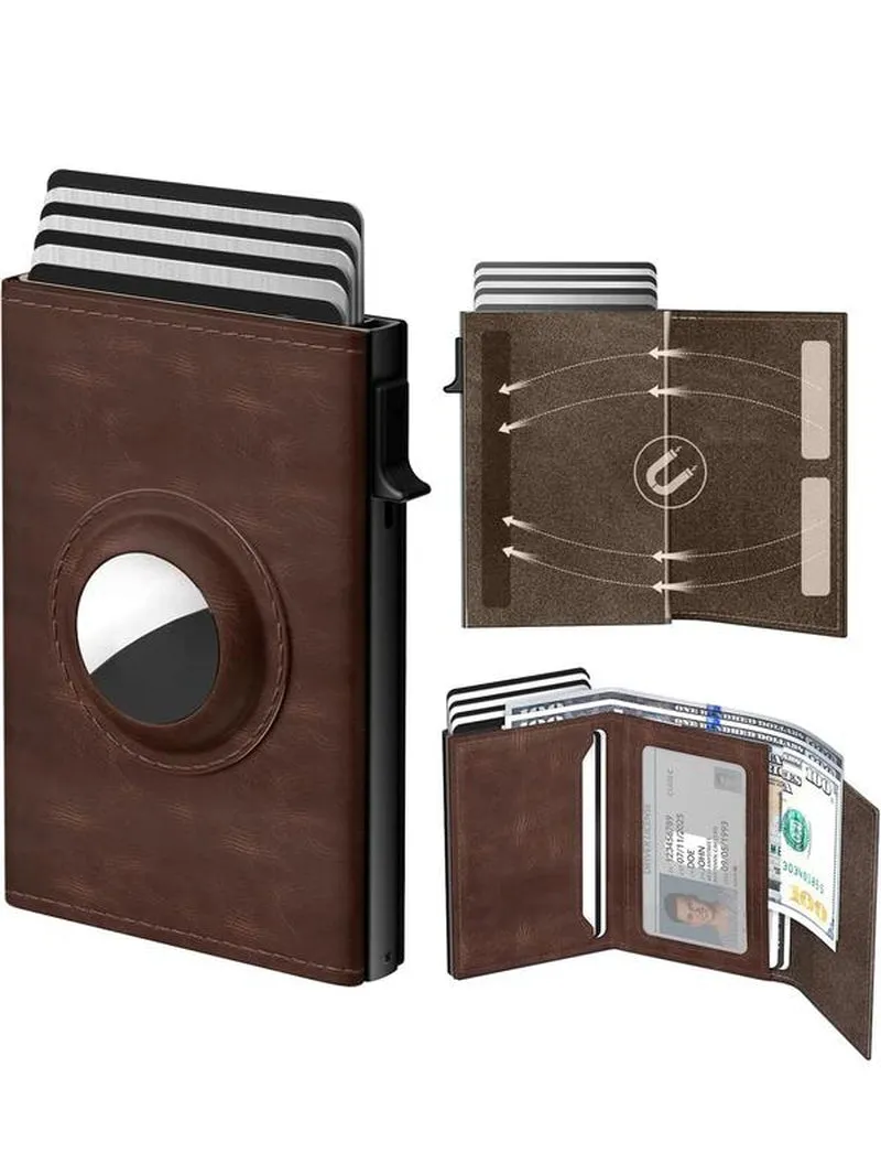 Men'S Business Minimalist Bifold Wallet with RFID Blocking, Casual Trendy Bifold Wallet, Multi Card Slot Card Holder for Men for Daily Use