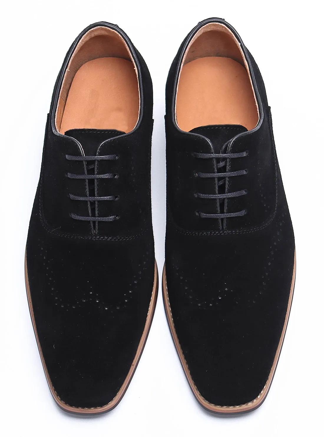 Men's Suede Leather Brogue Oxfords