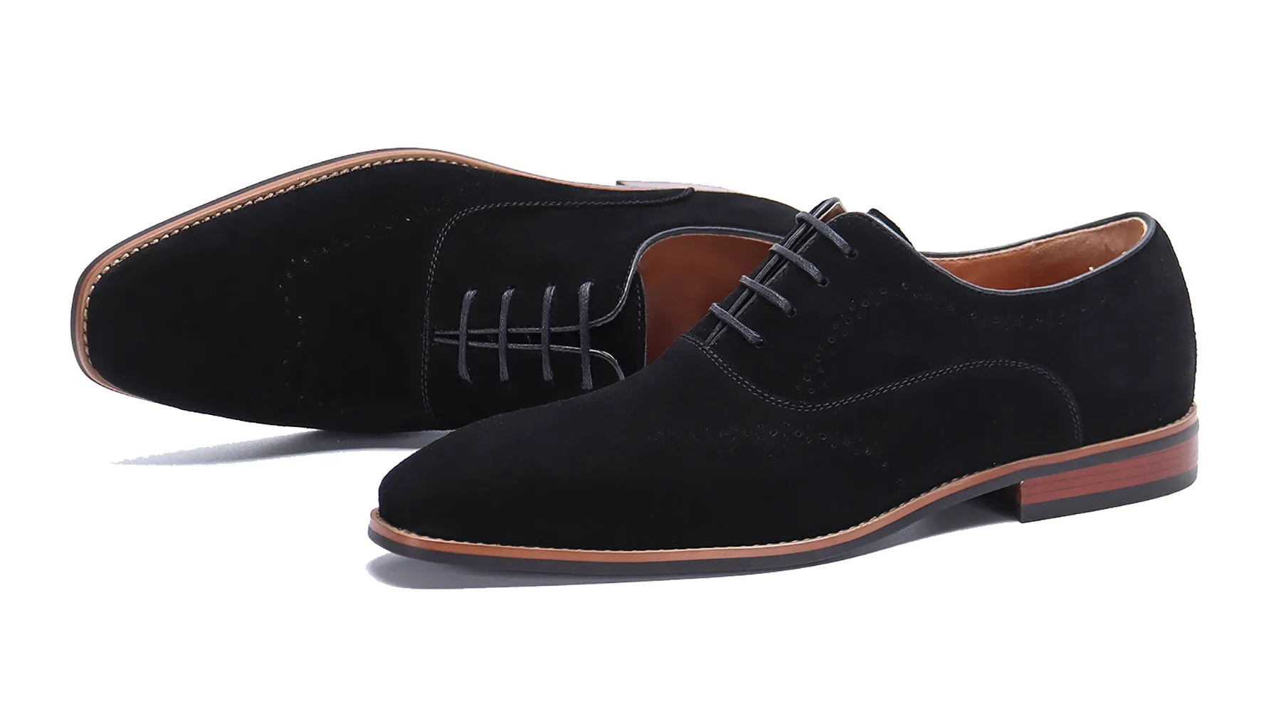 Men's Suede Leather Brogue Oxfords