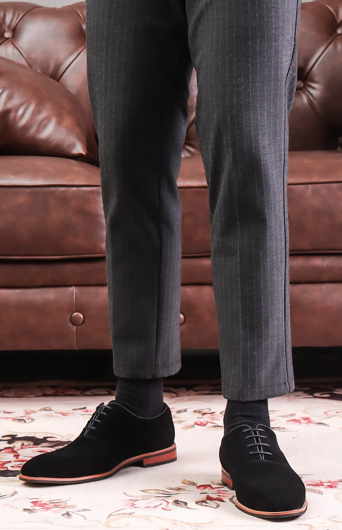 Men's Suede Leather Brogue Oxfords