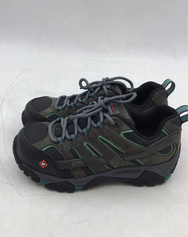 Merrell Men's Black Green Work Shoes - Size 5.5M