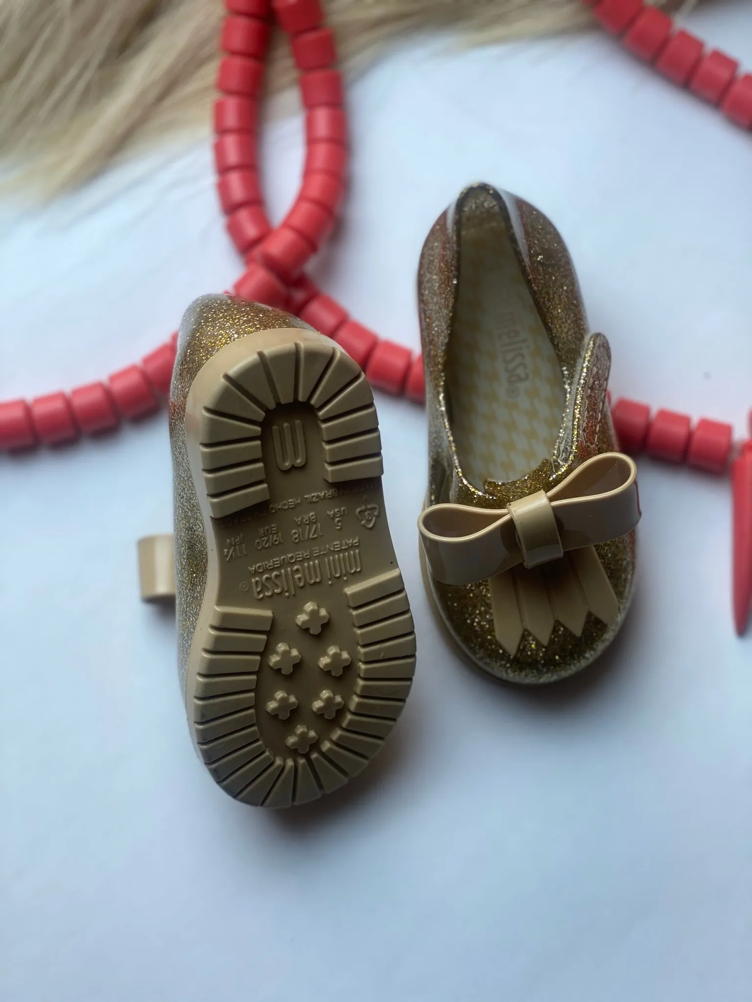 Mini Melissa toddler Shoes Girl's size USA 5 toddler