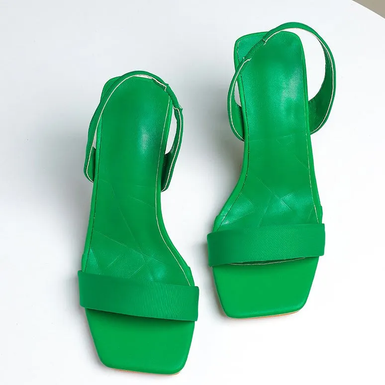 Minimalist Comfortable High-heeled Sandals