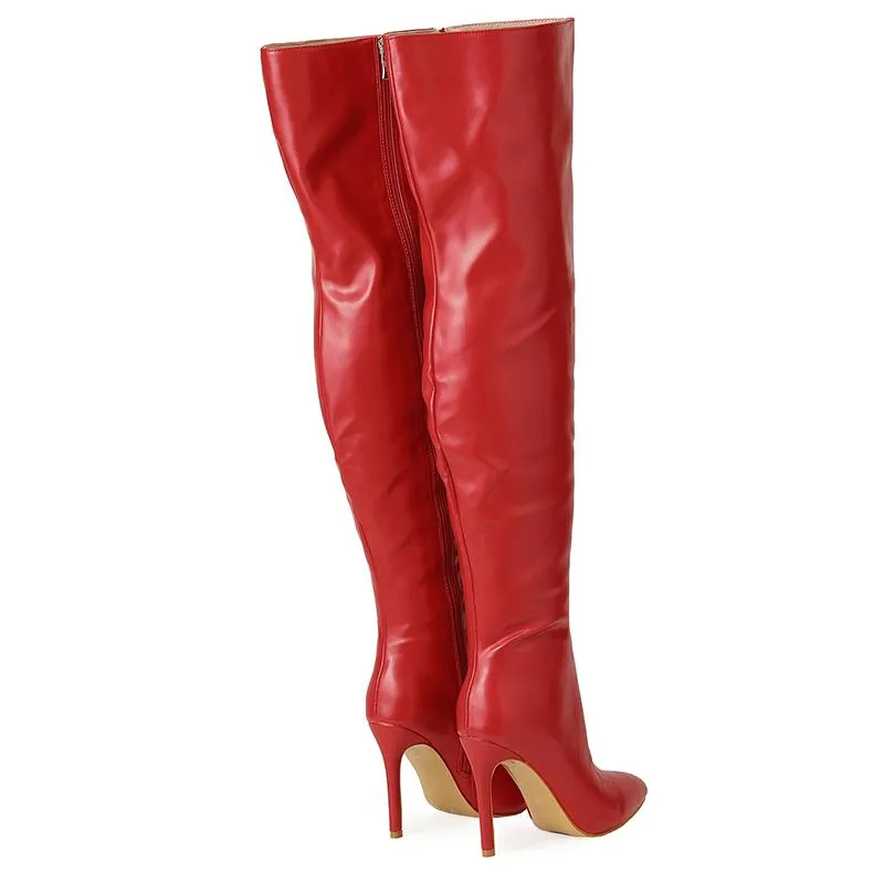 Minimalist Stiletto High-heeled Tall boots