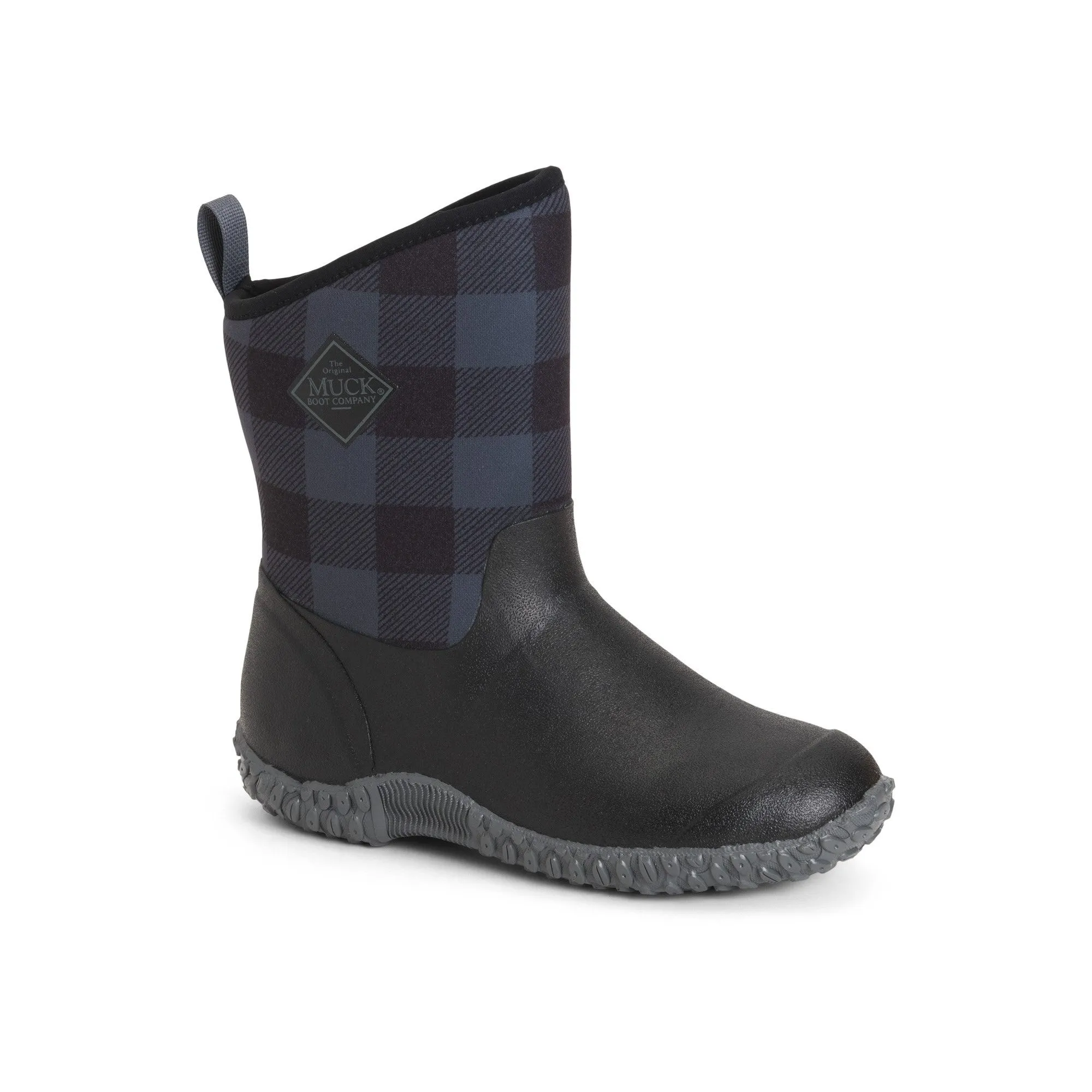 Muck Boots Muckster II Mid Womens Wellington - Black/Grey Plaid