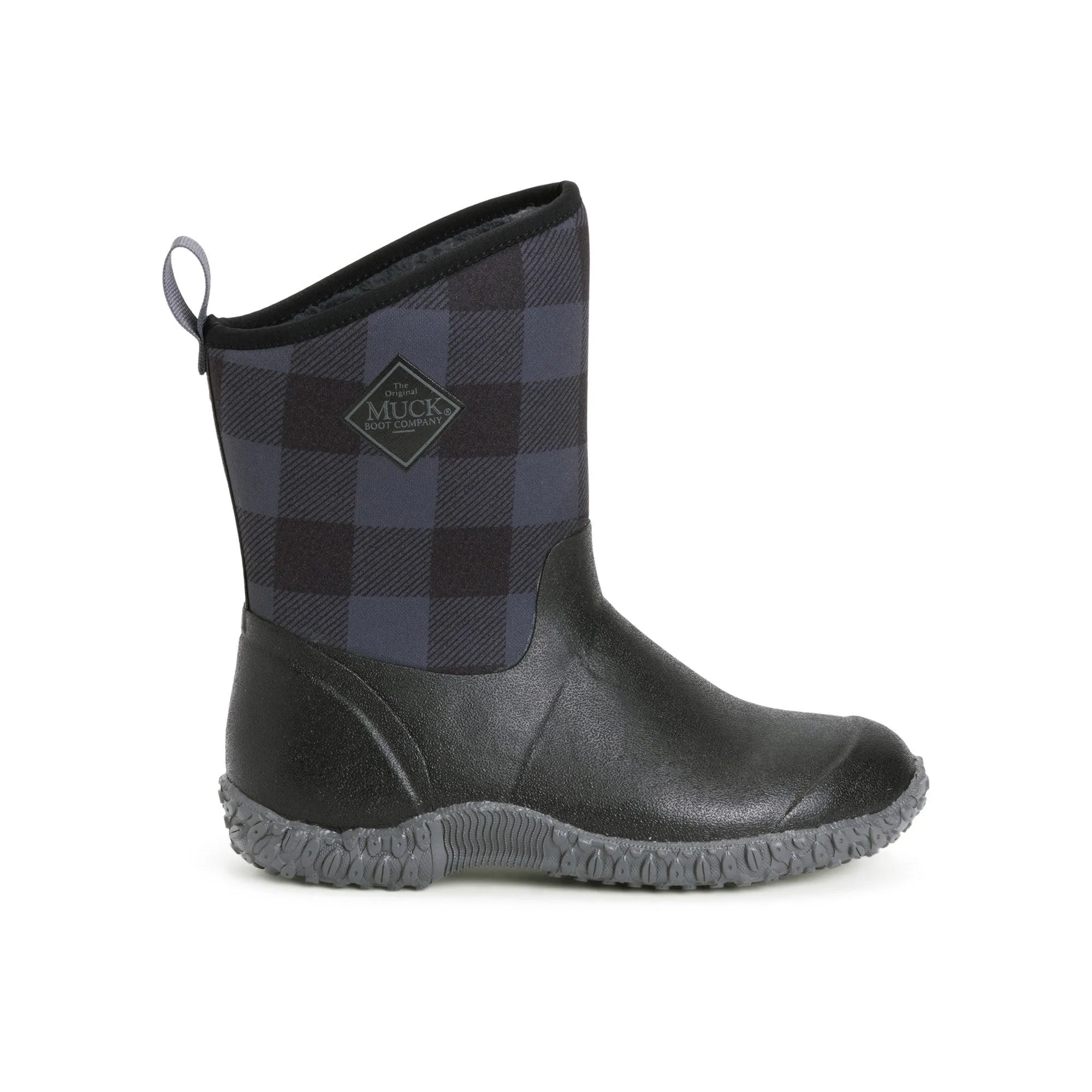 Muck Boots Muckster II Mid Womens Wellington - Black/Grey Plaid