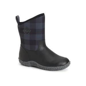 Muck Boots Muckster II Mid Womens Wellington - Black/Grey Plaid