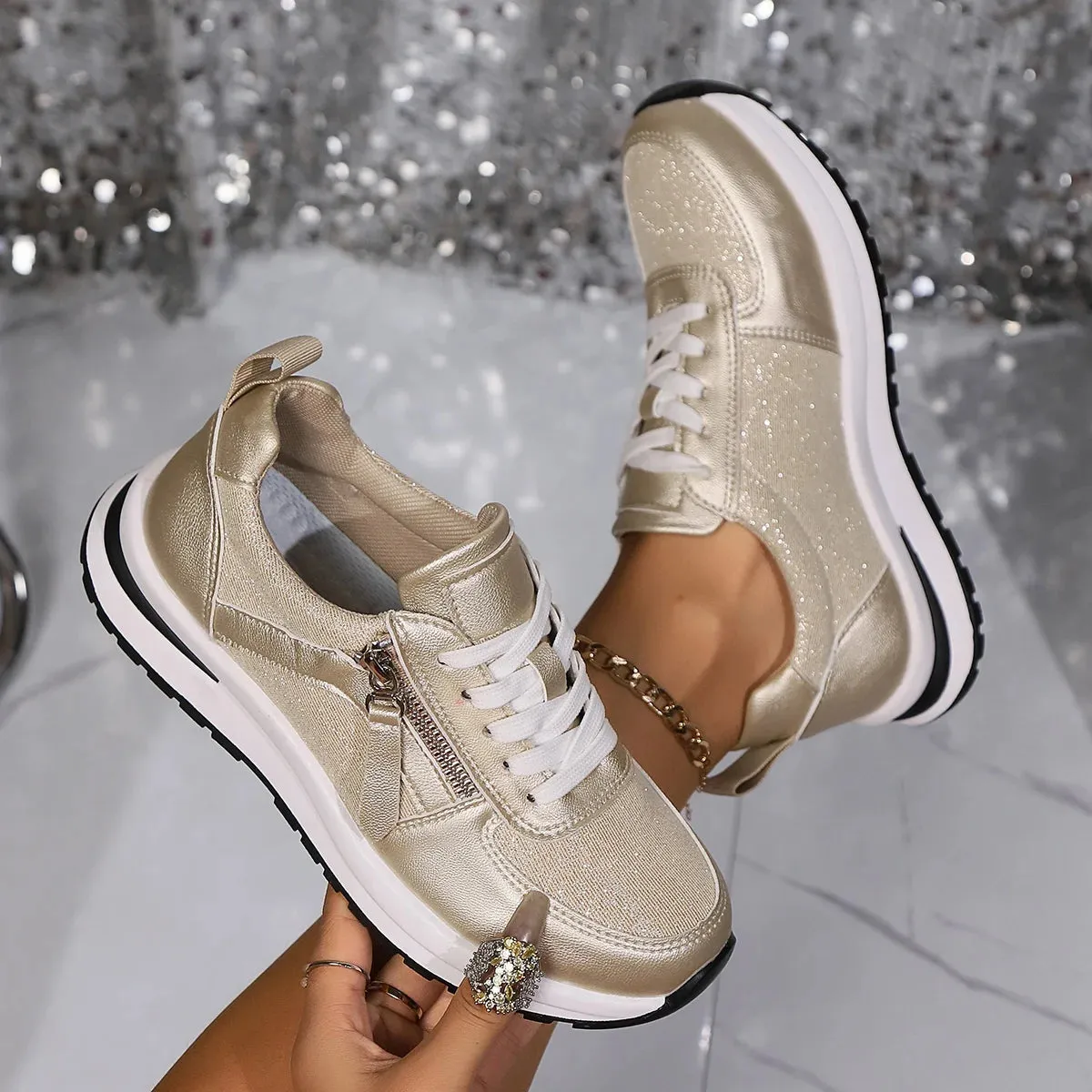 Naomi - Trendy Platform Sneakers for Women