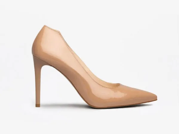 NeroGiardini nude patent stiletto