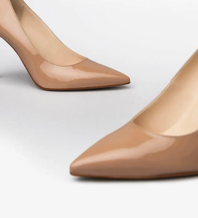 NeroGiardini nude patent stiletto
