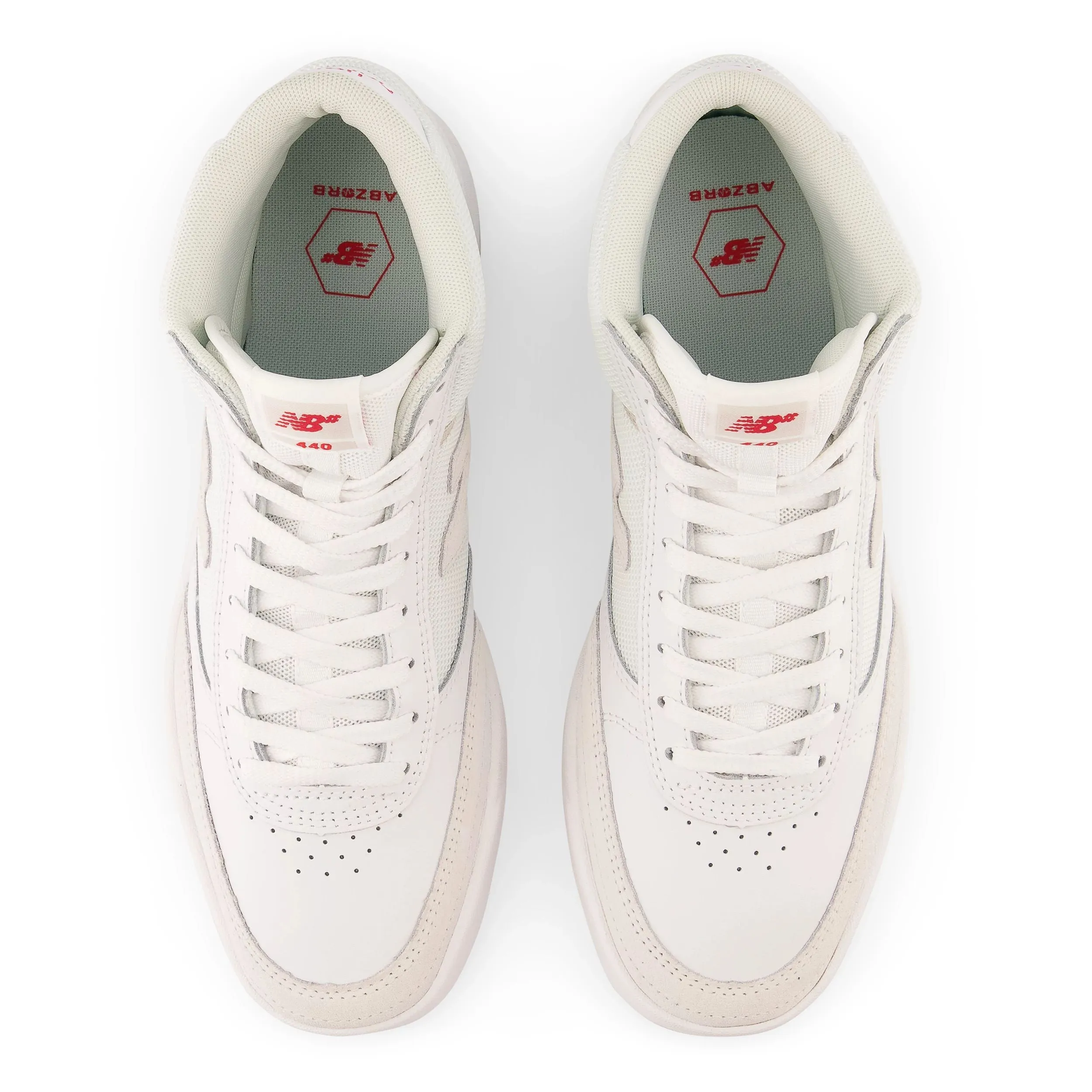 New Balance Numeric 440 High Skateboard Shoe - White/White
