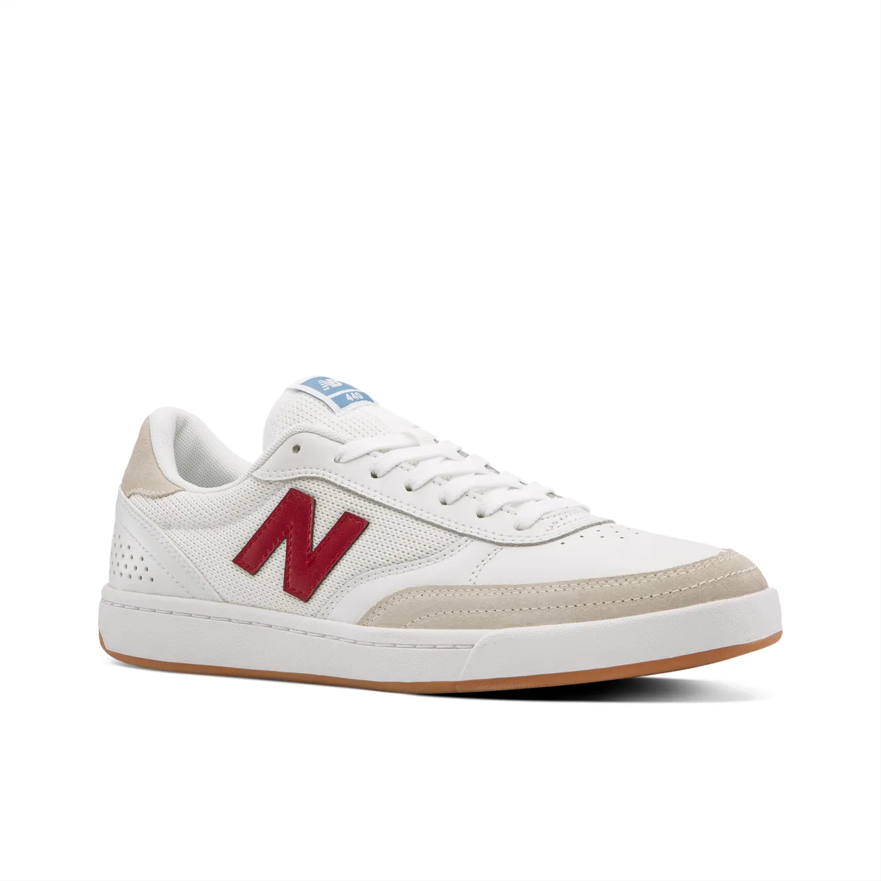 New Balance Numeric Men's 440 White Burgundy Shoes
