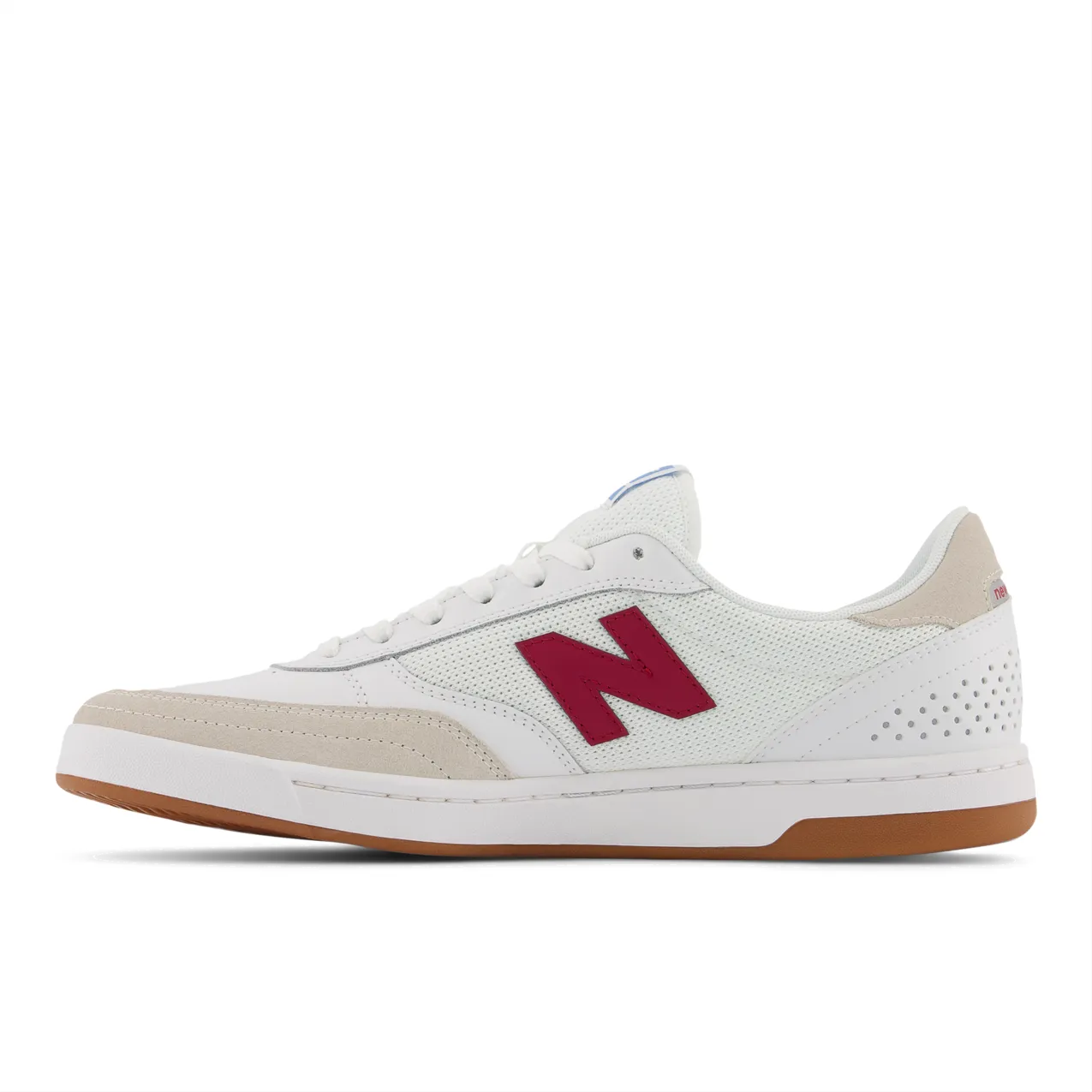 New Balance Numeric Men's 440 White Burgundy Shoes