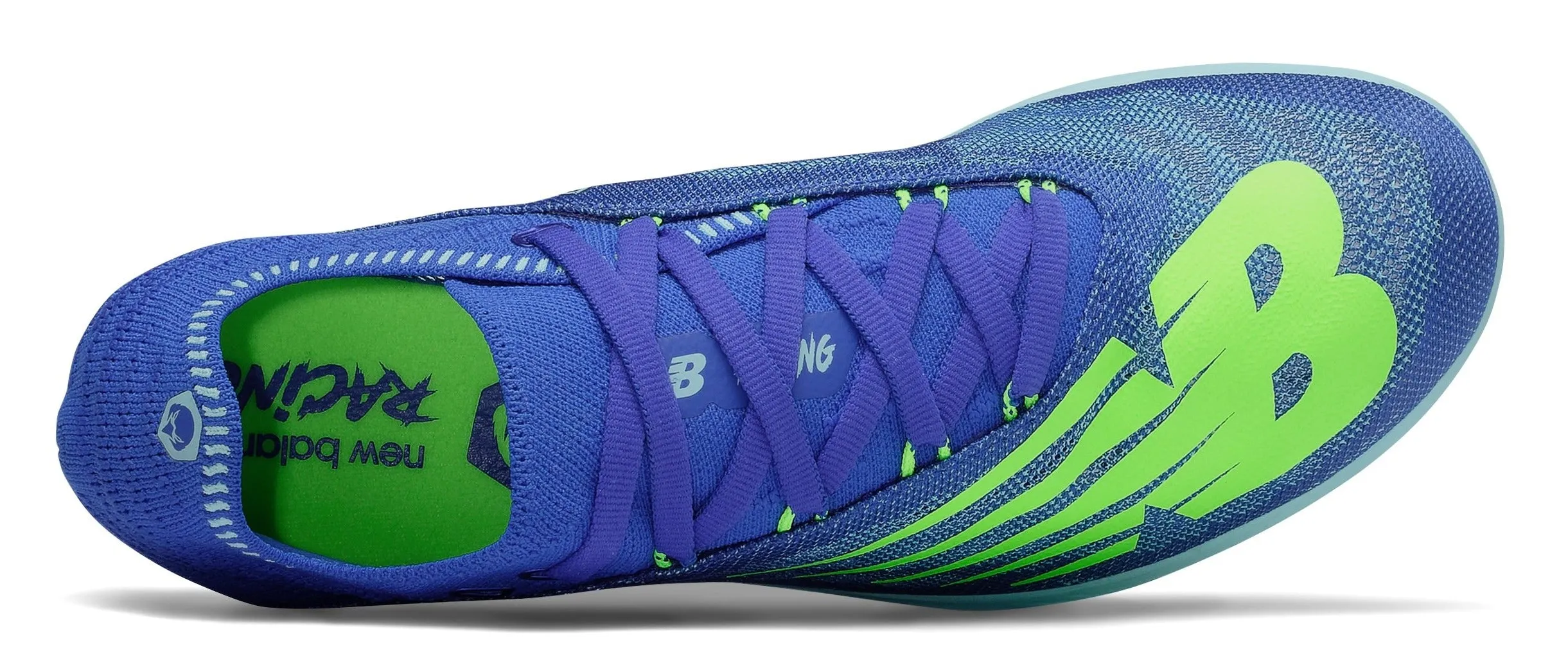 New Balance Women's XC5K V5 - Cobalt/Lime Glo (WXC5KCG5 B)